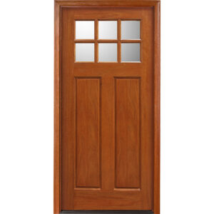 Craftsman Style Single Door Unit Prehung Finished - Ready to be installed