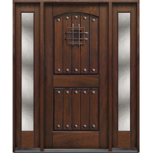 Rustic Mahogany Door Unit Prehung Finished – Ready to be installed