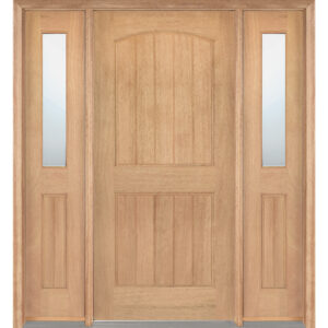 Rustic Mahogany Door Unit Prehung Unfinished – Ready to be installed