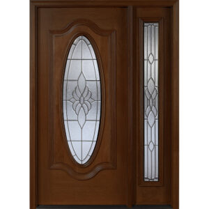 Rustic Mahogany Door Unit Prehung Finished – Ready to be installed